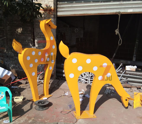 公園\廣場梅花鹿造型麻豆视频APP官网下载生產實拍2